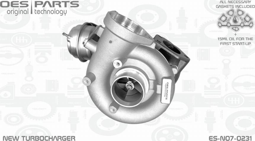 OES PARTS ES-N07-0231 - Turbocompresseur, suralimentation cwaw.fr