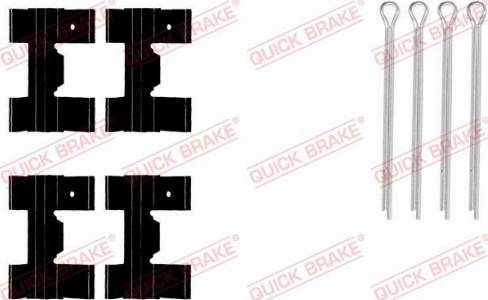 OJD Quick Brake 1090951 - Kit d'accessoires, plaquette de frein à disque cwaw.fr