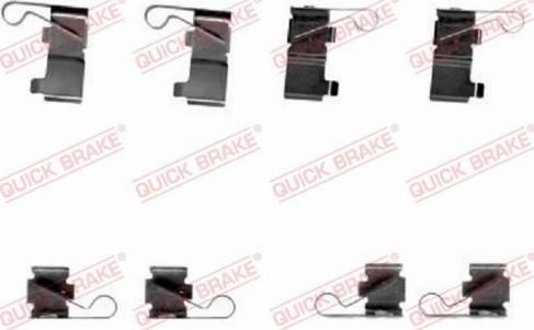 OJD Quick Brake 109-1699 - Kit d'accessoires, plaquette de frein à disque cwaw.fr