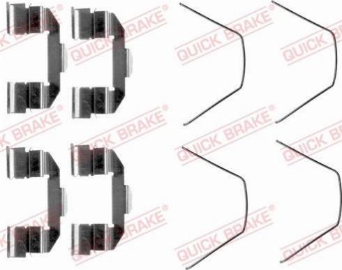 OJD Quick Brake 1091607 - Kit d'accessoires, plaquette de frein à disque cwaw.fr