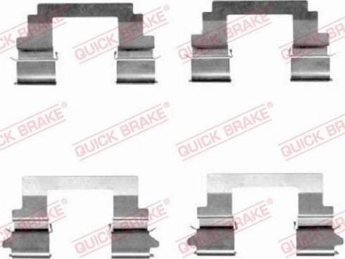 OJD Quick Brake 109-1627 - Kit d'accessoires, plaquette de frein à disque cwaw.fr