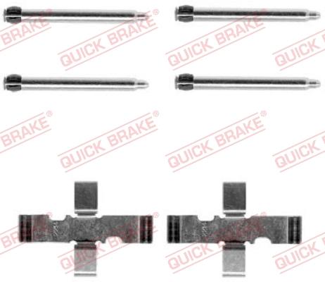 OJD Quick Brake 1091101 - Kit d'accessoires, plaquette de frein à disque cwaw.fr