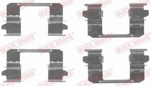 OJD Quick Brake 109-1834 - Kit d'accessoires, plaquette de frein à disque cwaw.fr