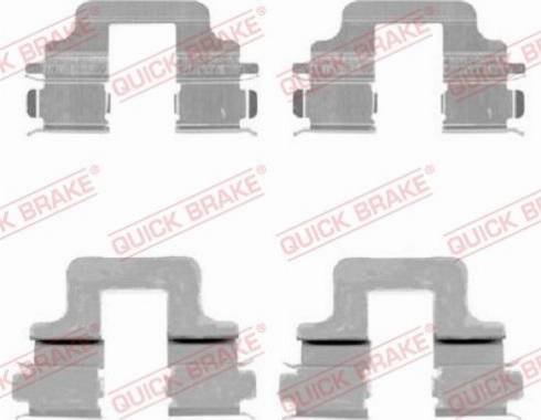 OJD Quick Brake 109-1731 - Kit d'accessoires, plaquette de frein à disque cwaw.fr