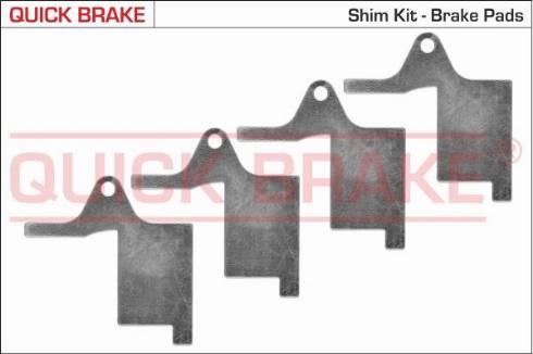 OJD Quick Brake 2896K - Transparent anti-bruit, plaquette de frein (panneau dorsal) cwaw.fr