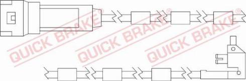 OJD Quick Brake WS 0125 A - Contact d'avertissement, usure des plaquettes de frein cwaw.fr