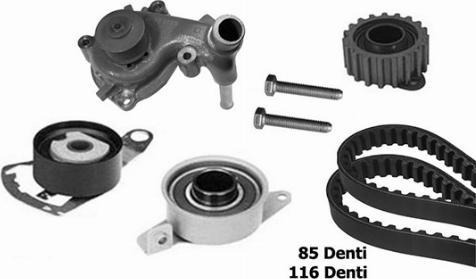 OMB KMB6005A - Pompe à eau + kit de courroie de distribution cwaw.fr