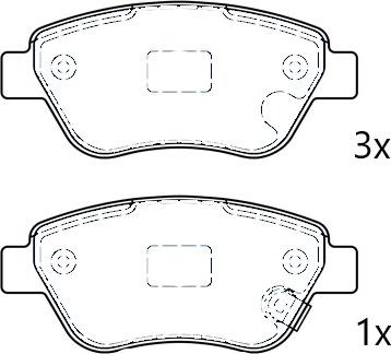 Omnicraft 2674696 - Kit de plaquettes de frein, frein à disque cwaw.fr