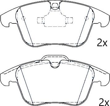 Omnicraft 2674700 - Kit de plaquettes de frein, frein à disque cwaw.fr