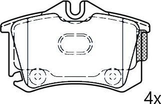 Omnicraft NAMJ2M007APAA - Kit de plaquettes de frein, frein à disque cwaw.fr