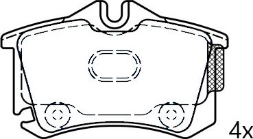 Omnicraft 2675945 - Kit de plaquettes de frein, frein à disque cwaw.fr