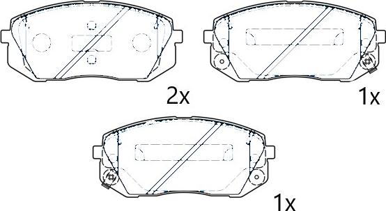 Omnicraft 2675943 - Kit de plaquettes de frein, frein à disque cwaw.fr