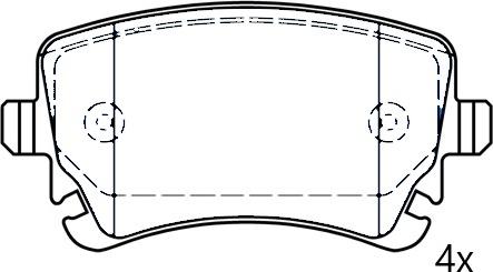 Omnicraft 2677799 - Kit de plaquettes de frein, frein à disque cwaw.fr