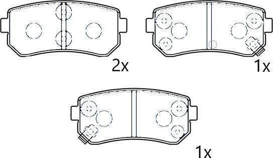 Omnicraft 2677795 - Kit de plaquettes de frein, frein à disque cwaw.fr