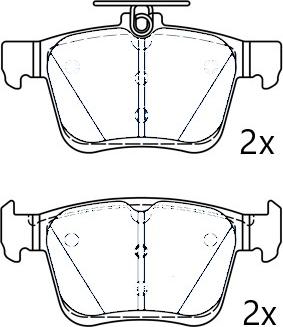 Omnicraft 2677791 - Kit de plaquettes de frein, frein à disque cwaw.fr