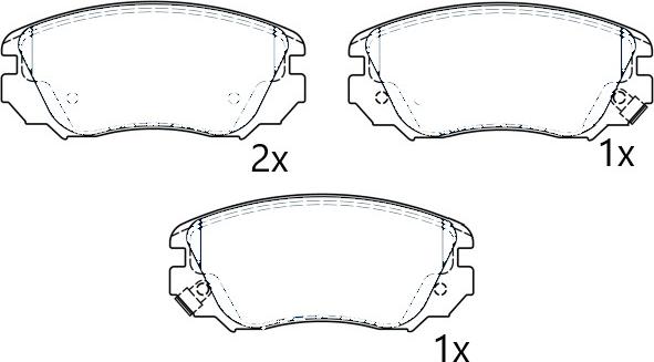 Omnicraft 2677786 - Kit de plaquettes de frein, frein à disque cwaw.fr