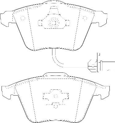 Omnicraft 2134992 - Kit de plaquettes de frein, frein à disque cwaw.fr