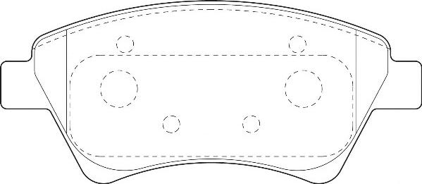 Omnicraft 2134956 - Kit de plaquettes de frein, frein à disque cwaw.fr