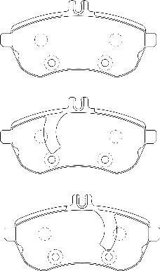 Omnicraft 2134964 - Kit de plaquettes de frein, frein à disque cwaw.fr