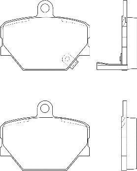 Omnicraft 2134906 - Kit de plaquettes de frein, frein à disque cwaw.fr