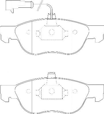 Omnicraft 2134902 - Kit de plaquettes de frein, frein à disque cwaw.fr