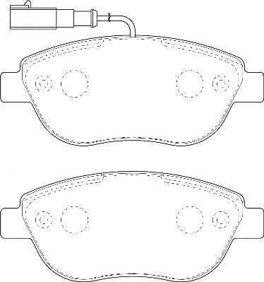 Omnicraft 2134914 - Kit de plaquettes de frein, frein à disque cwaw.fr