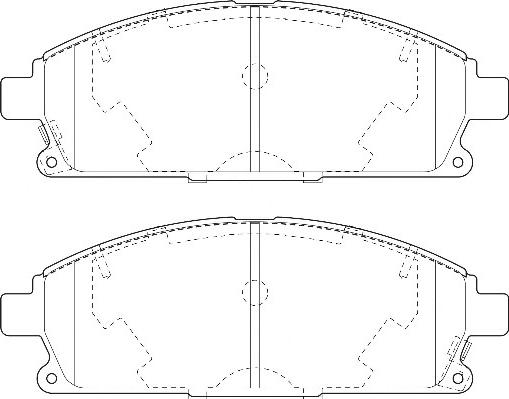 Omnicraft 2134984 - Kit de plaquettes de frein, frein à disque cwaw.fr