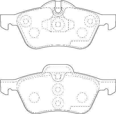 Omnicraft 2134988 - Kit de plaquettes de frein, frein à disque cwaw.fr