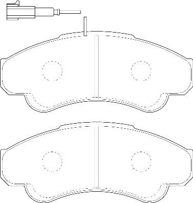 Omnicraft 2134930 - Kit de plaquettes de frein, frein à disque cwaw.fr