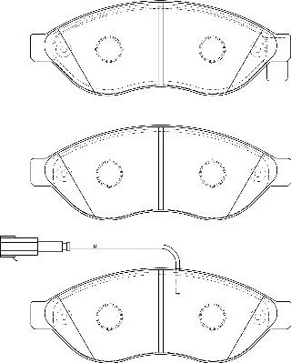 Omnicraft 2134932 - Kit de plaquettes de frein, frein à disque cwaw.fr