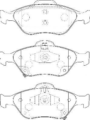 Omnicraft 2134928 - Kit de plaquettes de frein, frein à disque cwaw.fr