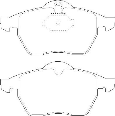 Omnicraft 2134972 - Kit de plaquettes de frein, frein à disque cwaw.fr