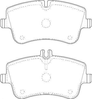 Omnicraft 2134896 - Kit de plaquettes de frein, frein à disque cwaw.fr