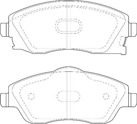 Omnicraft 2134898 - Kit de plaquettes de frein, frein à disque cwaw.fr