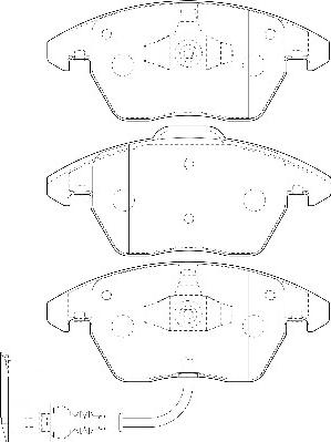 Omnicraft 2134844 - Kit de plaquettes de frein, frein à disque cwaw.fr