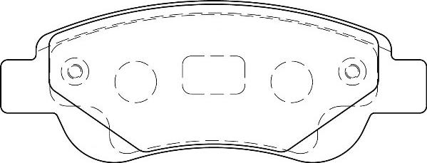 Omnicraft 2134856 - Kit de plaquettes de frein, frein à disque cwaw.fr