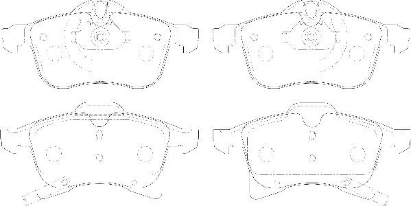 Omnicraft 2134850 - Kit de plaquettes de frein, frein à disque cwaw.fr