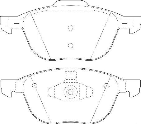 Omnicraft 2134858 - Kit de plaquettes de frein, frein à disque cwaw.fr