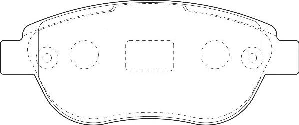 Omnicraft 2134852 - Kit de plaquettes de frein, frein à disque cwaw.fr