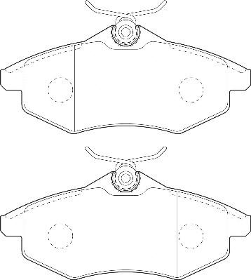 Omnicraft 2134866 - Kit de plaquettes de frein, frein à disque cwaw.fr