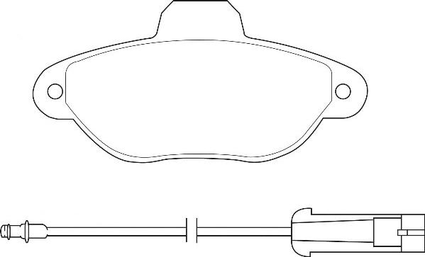 Omnicraft 2134860 - Kit de plaquettes de frein, frein à disque cwaw.fr