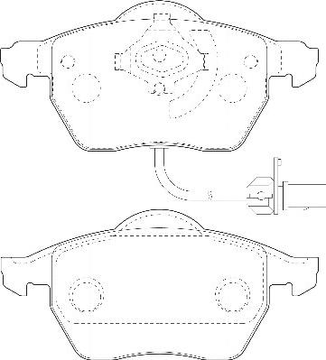 Omnicraft 2134862 - Kit de plaquettes de frein, frein à disque cwaw.fr