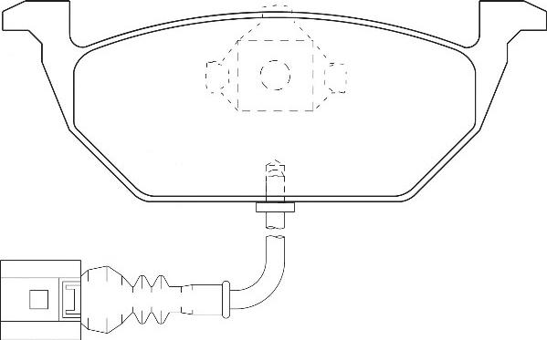 Omnicraft 2134835 - Kit de plaquettes de frein, frein à disque cwaw.fr