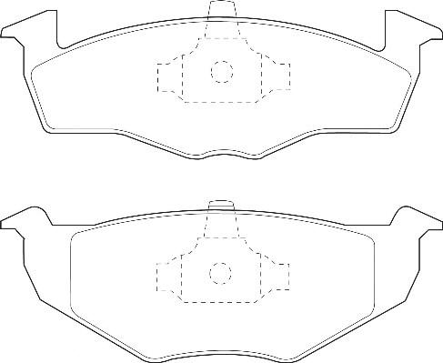 Omnicraft 2134870 - Kit de plaquettes de frein, frein à disque cwaw.fr