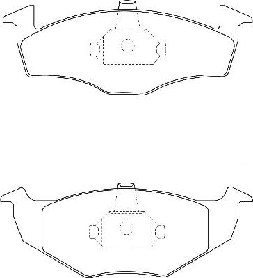 Omnicraft 2134872 - Kit de plaquettes de frein, frein à disque cwaw.fr