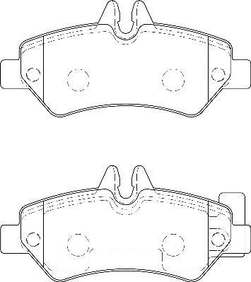 Omnicraft 2135644 - Kit de plaquettes de frein, frein à disque cwaw.fr