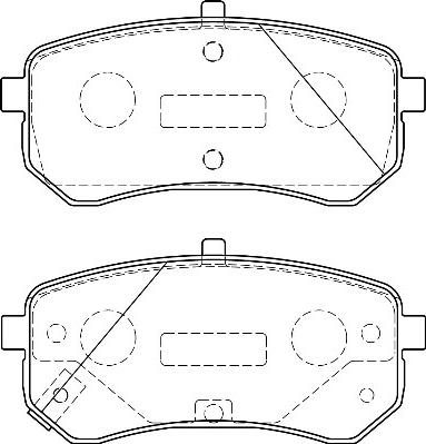 Omnicraft 2135656 - Kit de plaquettes de frein, frein à disque cwaw.fr