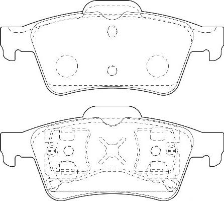 Omnicraft 2135668 - Kit de plaquettes de frein, frein à disque cwaw.fr