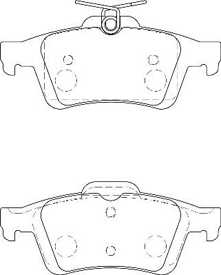 Omnicraft 2135611 - Kit de plaquettes de frein, frein à disque cwaw.fr