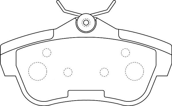 Omnicraft 2135688 - Kit de plaquettes de frein, frein à disque cwaw.fr